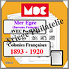 MER EGEE - Bureaux Franais - Jeu de 1893  1920 - AVEC Pochettes (MCEGEE ou 341297) Moc