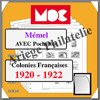 MEMEL - Jeu de 1920  1922 - AVEC Pochettes (MCMEMEL ou 341263)