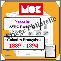 NOSSI-BE - Jeu de 1889  1894 - AVEC Pochettes (MCNOSSIBE ou 341266)