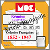 REUNION - Jeu de 1852  1947 - AVEC Pochettes (MCREUNION ou 321297) Moc