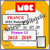 FRANCE XI - Jeu de 2015 à 2019 - AVEC Pochettes (MC15-11 ou 357179) Moc