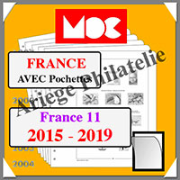 FRANCE XI - Jeu de 2015  2019 - AVEC Pochettes (MC15-11 ou 357179)
