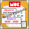 FRANCE II - Jeu de 1939 à 1958 - AVEC Pochettes (MC15-2 ou 317970) Moc