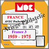 FRANCE III - Jeu de 1959 à 1975 - AVEC Pochettes (MC15-3 ou 335339) Moc