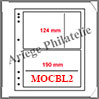 TOUS PAYS - Feuilles MOBILES à 2 Poches (124x190 mm) - Paquet de 10 Feuilles (MOCLB2 ou 321047) Moc