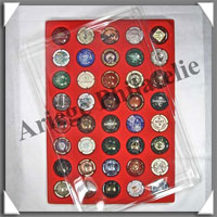PLATEAU Champagne Luxe AVEC Couvercle - 40 Cases Rondes  (LXCO)