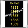 ETIQUETTE Autocollante - DATES : 1855 à 1859  (1142S) Safe