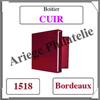 Boitier CUIR - BORDEAUX - Boitier SEUL (1518)