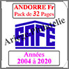 ANDORRE Française - Pack 2004 à 2020 - Timbres Courants (2033-1) Safe