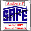 ANDORRE Française 2019 - Jeu Timbres Courants (2033-19) Safe