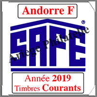 ANDORRE Franaise 2019 - Jeu Timbres Courants (2033-19)