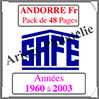 ANDORRE Française - Pack 1960 à 2003 - Timbres Courants (2033) Safe
