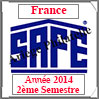 FRANCE 2014 - Jeu Timbres Courants - 2 ème Semestre sans Plaquette (2137/142) Safe