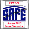 FRANCE 2015 - Jeu Timbres Courants - 2 ème Semestre sans Plaquette (2137/152) Safe