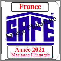 FRANCE 2021 - Feuilles Marianne L'engage (2137/21D)
