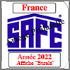 FRANCE 2022 - Feuilles pour Affiche Burelé (2137/22D) Safe