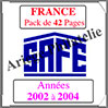FRANCE - Pack 2002 à 2004 - Timbres Courants (2137-4) Safe