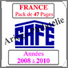 FRANCE - Pack 2008 à 2010 - Timbres Courants (2137-6) Safe
