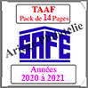 TERRES AUSTRALES Françaises - Pack 2020 à 2021 - Timbres Courants (2171-5) Safe