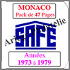 MONACO - Pack 1973 à 1979 - Timbres Courants (2208-1) Safe