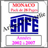 MONACO - Pack 2002 à 2007 - Timbres Courants (2208-5) Safe
