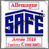 ALLEMAGNE 2016 - Jeu Timbres Courants (2214-16) Safe