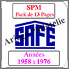 SAINT-PIERRE et MIQUELON - Pack 1958 à 1976 - Timbres Courants (2479) Safe
