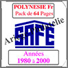 POLYNESIE Française - Pack 1980 à 2000 - Timbres Courants (2481-1) Safe