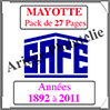 MAYOTTE - Pack 1892 à 2011 - Timbres Courants (2487) Safe