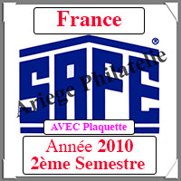 FRANCE 2010 - Jeu Timbres Courants - 2 me Semestre AVEC Plaquette (2910-2)