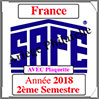 FRANCE 2018 - Jeu Timbres Courants - 2 ème Semestre avec Plaquette (2918-2) Safe
