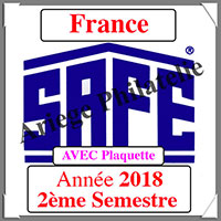 FRANCE 2018 - Jeu Timbres Courants - 2 me Semestre avec Plaquette (2918-2)
