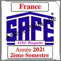 FRANCE 2021 - Jeu Timbres Courants - 2 me Semestre avec Plaquette (2921-2)