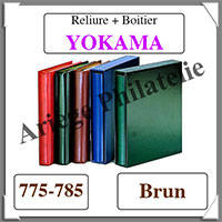 Reliure YOKAMA - BRUN - Reliure AVEC Etui  (775-785)
