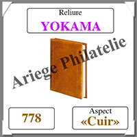 Reliure YOKAMA - Aspect 'CUIR' Naturel - Reliure sans Etui  (778)