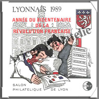 LYONNAIS Surcharg - 1989 -  Salon Philatlique de LYON (CNEP N11)