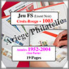 FRANCE - Intrieur FS - CROIX ROUGE - Annes 1952  2004 - 19 Pages - Sans Pochettes (1003) Yvert et Tellier