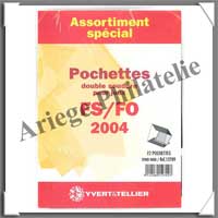 YVERT - FRANCE 2004 - Pochettes Hawid - Ann�e Compl�te (12709)