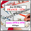 FRANCE - Jeu SC - 1970 à 1978 - Avec Pochettes (SC IV ou 1274) Yvert et Tellier