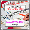 FRANCE - Jeu SC - 1979 à 1985 - Avec Pochettes (SC V ou 1285) Yvert et Tellier