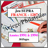 FRANCE - Jeu SC - 1991 à 1994 - Avec Pochettes (SC VII ou 1287) Yvert et Tellier