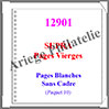 Pages Rgent SUPRA Vierges - Blanches sans Cadre - Paquet de 10 Pages (12901) Yvert et Tellier