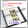 Pages Rgent SUPRA Simple Face - 3 Poches - Paquet de 5 Pages (12923) Yvert et Tellier