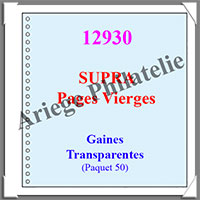 Pages Rgent SUPRA - GAINES Transparentes - Paquet de 10 Pages (12930)