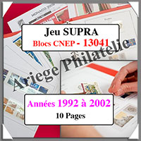FRANCE - Jeu SC - Blocs CNEP - 1992  2002 - Avec Pochettes (13041)