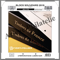 FRANCE - Jeu FS - Anne 2019 - Blocs Souvenirs - Sans Pochettes (134683)