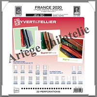 FRANCE - Jeu SC - Anne 2020 - 1 er Semestre - Timbres Courants - Avec Pochettes (135103)