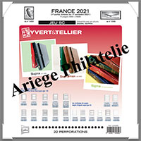FRANCE - Jeu SC - Anne 2021 - 1 er Semestre - Timbres Courants - Avec Pochettes (135889)