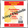 FRANCE - Pochettes YVERT (Hawid) - Année 2021 - 1er Semestre - Pour Timbres Courants (135891) Yvert et Tellier
