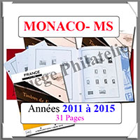 MONACO - Intrieur MS - Annes 2011  2015 - Pack N3 - 31 Pages - Sans Pochettes (135961)